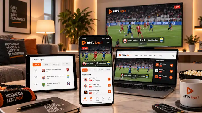 RBTV Liga 1 di berbagai perangkat